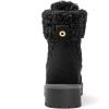 image:imageGLOBALWIN Womens Fall Winter Quilted Ankle Boots  Warm Fleece Lined Winter Booties Combat Boots For Snow and Rain NonSlip Fashion Ankle Booties1915 Black2
