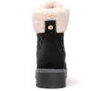 image:imageGLOBALWIN Womens Fall Winter Quilted Ankle Boots  Warm Fleece Lined Winter Booties Combat Boots For Snow and Rain NonSlip Fashion Ankle Booties1915black