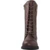 image:imageGLOBALWIN Womens Fashion Low Heels Lace Up Ankle Boots1842 Brown