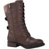 image:imageGLOBALWIN Womens Fashion Low Heels Lace Up Ankle Boots1842 Brown