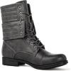 image:imageGLOBALWIN Womens Fashion Low Heels Lace Up Ankle Boots22yy06 Grey