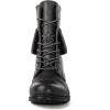 image:imageGLOBALWIN Womens Fashion Low Heels Lace Up Ankle Boots22yy06 Grey