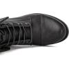 image:imageGLOBALWIN Womens Fashion Low Heels Lace Up Ankle Boots22yy06 Grey