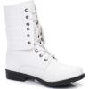image:imageGLOBALWIN Womens Fashion Low Heels Lace Up Ankle Boots22yy06 White