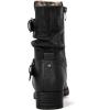 image:imageGLOBALWIN Womens Fur Booties Fashion Combat Ankle Boots For Women17yy12 Black2