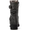 image:imageGLOBALWIN Womens Fur Booties Fashion Combat Ankle Boots For Women17yy12 Grey2