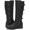 image:imageGLOBALWIN Womens Knee High Boots Horseback Riding Tall Boots For Women With Low Heel Comforable For Walking23yy17 Black