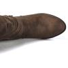 image:imageGLOBALWIN Womens Knee High Cowboy Boots  Minimalist Western Round Toe Cowgirl Boots with Comfortable Block Heel Plain Sleek Design Tall Dress Boots for Women19yy21 Camel2