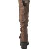 image:imageGLOBALWIN Womens Knee High Cowboy Boots  Minimalist Western Round Toe Cowgirl Boots with Comfortable Block Heel Plain Sleek Design Tall Dress Boots for Women19yy21 Camel2