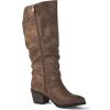 image:imageGLOBALWIN Womens Knee High Cowboy Boots  Minimalist Western Round Toe Cowgirl Boots with Comfortable Block Heel Plain Sleek Design Tall Dress Boots for Women19yy21 Camel2