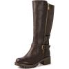 image:imageGLOBALWIN Womens KneeHigh Riding Boots Tall Fashion Boots with Chunky Low Heel amp Side Zipper Everyday Wear Casual Boots For Women19yy15 Brown2