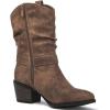image:imageGLOBALWIN Womens Mid Calf The Western Cowgirl Boots Fashion Cowboy Boots For Women Chunky Low Heel19yy17 Camel2