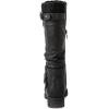 image:imageGLOBALWIN Womens Motorcycle Boots Mid Calf Boots Low Heels22yy05 Black