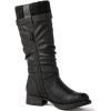 image:imageGLOBALWIN Womens Motorcycle Boots Mid Calf Boots Low Heels22yy05 Black