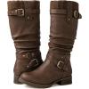image:imageGLOBALWIN Womens Motorcycle Boots Mid Calf Boots Low Heels22yy05 Brown