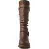 image:imageGLOBALWIN Womens Motorcycle Boots Mid Calf Boots Low Heels22yy05 Brown