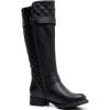 image:imageGLOBALWIN Womens Quilted Knee High Boots Low Heel Comfortable Fashion Dressy Riding Boots For Women19yy03black