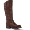 image:imageGLOBALWIN Womens Quilted Knee High Boots Low Heel Comfortable Fashion Dressy Riding Boots For Women19yy03brown2