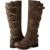 image:imageGLOBALWIN Womens Quilted Knee High Fashion Boots Strappy Boots For Women21yy10 Camel2