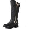 image:imageGLOBALWIN Womens Quilted KneeHigh Fashion Dressy Riding Boots17yy01 Black3
