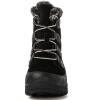 image:imageGLOBALWIN Womens Snow Boots Waterproof Ankle Booties Winter Boots For Women Insulated Warm Black Fur Boots NonSlip Outdoor Hiking Boots For Rain and Snow1817 Black2