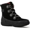 image:imageGLOBALWIN Womens Snow Boots Waterproof Ankle Booties Winter Boots For Women Insulated Warm Black Fur Boots NonSlip Outdoor Hiking Boots For Rain and Snow1817 Black3
