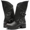image:imageGLOBALWIN Womens The Twisted Rider Motorcycle Boots MidCalf Fashion Boots For Women Low Heel18yy01 Distressed Brown