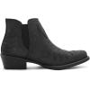 image:imageGLOBALWIN Womens Western Ankle Booties Snipped Square Toe Embroidered Cowboy Chelsea Boots Low Stacked Block Heel Comfortable PullOn Short Cowgirl Boots25yy05 Black