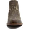 image:imageGLOBALWIN Womens Western Ankle Booties Snipped Square Toe Embroidered Cowboy Chelsea Boots Low Stacked Block Heel Comfortable PullOn Short Cowgirl Boots25yy05 Brown