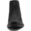 image:imageGLOBALWIN Womens Western Ankle Booties Snipped Square Toe Embroidered Cowboy Chelsea Boots Low Stacked Block Heel Comfortable PullOn Short Cowgirl Boots25yy05 Black