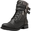 image:imageGLOBALWIN 1903 Womens Fashion Low Heels Lace Up Ankle Boots Combat Boots For Women1903black