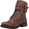 image:imageGLOBALWIN 1903 Womens Fashion Low Heels Lace Up Ankle Boots Combat Boots For Women1903brown