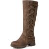 image:imageGLOBALWIN Womens Boots Back Lace Up Fall Winter Fashion Knee High Boots For Women22yy08 Camel2