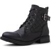 image:imageGLOBALWIN Womens Combat Boots Ankle Booties Fashion Comfortable Boots For Women21yy03 Black