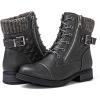 image:imageGLOBALWIN Womens Combat Boots Lace Up Boots For Women Ankle Booties With Low Heel Fashion Dressy Short Boots21yy18 Grey