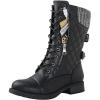 image:imageGLOBALWIN Womens Fashion Low Heels Lace Up Ankle Boots1842 Black