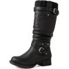 image:imageGLOBALWIN Womens Motorcycle Boots Mid Calf Boots Low Heels22yy05 Black