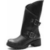 image:imageGLOBALWIN Womens The Twisted Rider Motorcycle Boots MidCalf Fashion Boots For Women Low Heel18yy01 Distressed Silver