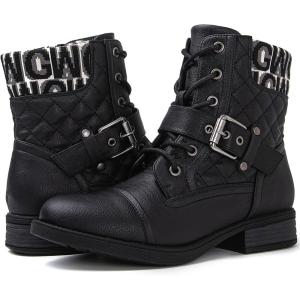image:imageGLOBALWIN Womens Ankle Booties Fashion Combat Boots2102black2