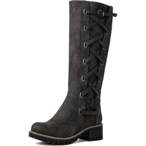 image:imageGLOBALWIN Womens Boots Back Lace Up Fall Winter Fashion Knee High Boots For Women22yy08 Grey