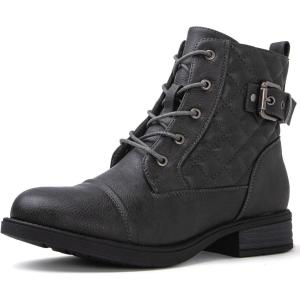 image:imageGLOBALWIN Womens Combat Boots Ankle Booties Fashion Comfortable Boots For Women21yy03 Grey