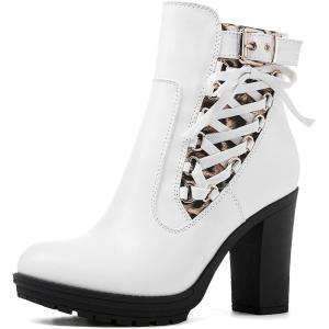 image:imageGLOBALWIN Womens High Heel Boots For Women21yy06white