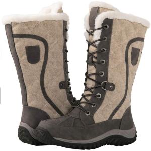 image:imageGLOBALWIN Womens Mid Calf Winter Snow Boots1913greyBeige