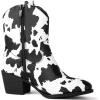image:imageGLOBALWIN Cowboy Boots for Women  Classic Round Toe Western Booties with Comfort Insole  Embroidered Almond Toe Cowgirl Boots Versatile 2 Block Heel Fashion Boots for Concerts amp Daily Wear19yy16 Cow2