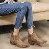 image:imageGLOBALWIN Womens Western Ankle Booties Snipped Square Toe Embroidered Cowboy Chelsea Boots Low Stacked Block Heel Comfortable PullOn Short Cowgirl Boots25yy05 Camel