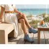 image:imageGLOBALWIN Womens Western Ankle Booties Snipped Square Toe Embroidered Cowboy Chelsea Boots Low Stacked Block Heel Comfortable PullOn Short Cowgirl Boots25yy05 Denim Blue