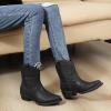 image:imageGLOBALWIN Womens Western Ankle Boots Snip Toe Cowboy Boots For Women Embroidered Retro Chunky Block Heel Comfortable Fashion Short Boots For Nashville Outfits Cowgirl Outfits And Country Concert25yy06 Black