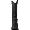 image:imageGLOBALWIN Womens Knee High Cowboy Boots  Minimalist Western Round Toe Cowgirl Boots with Comfortable Block Heel Plain Sleek Design Tall Dress Boots for Women19yy21 Black