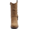 image:imageGLOBALWIN Womens Mid Calf The Western Cowgirl Boots Fashion Cowboy Boots For Women Chunky Low Heel19yy17 Khaki