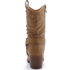 image:imageGLOBALWIN Womens Mid Calf The Western Cowgirl Boots Fashion Cowboy Boots For Women Chunky Low Heel19yy17 Khaki